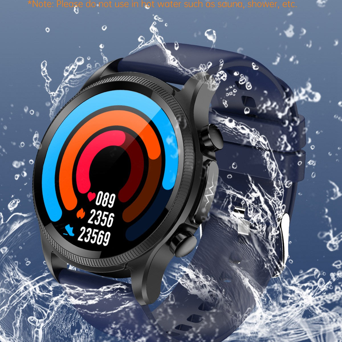 E400 1.39" Touch Screen HD Smart Bracelet Water Resistant Sports Watch ECG+PPG Health Watch with Body Temperature and Blood Oxygen Monitoring (TPU Strap)