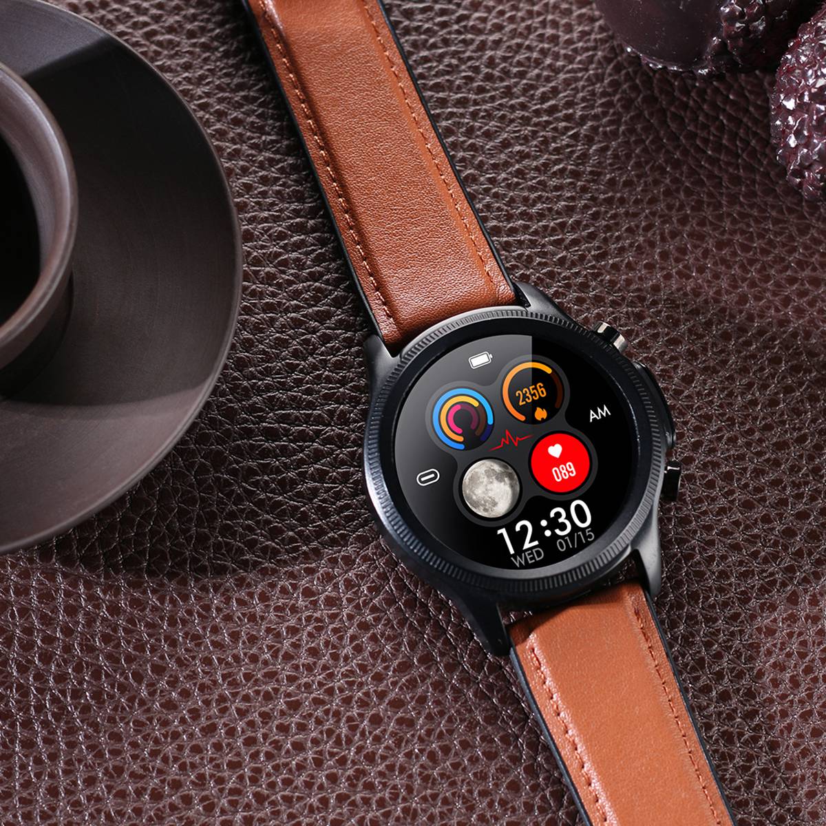 E400 1.39" Touch Screen HD Smart Bracelet Water Resistant Sports Watch ECG+PPG Health Watch with Body Temperature and Blood Oxygen Monitoring (TPU Strap)