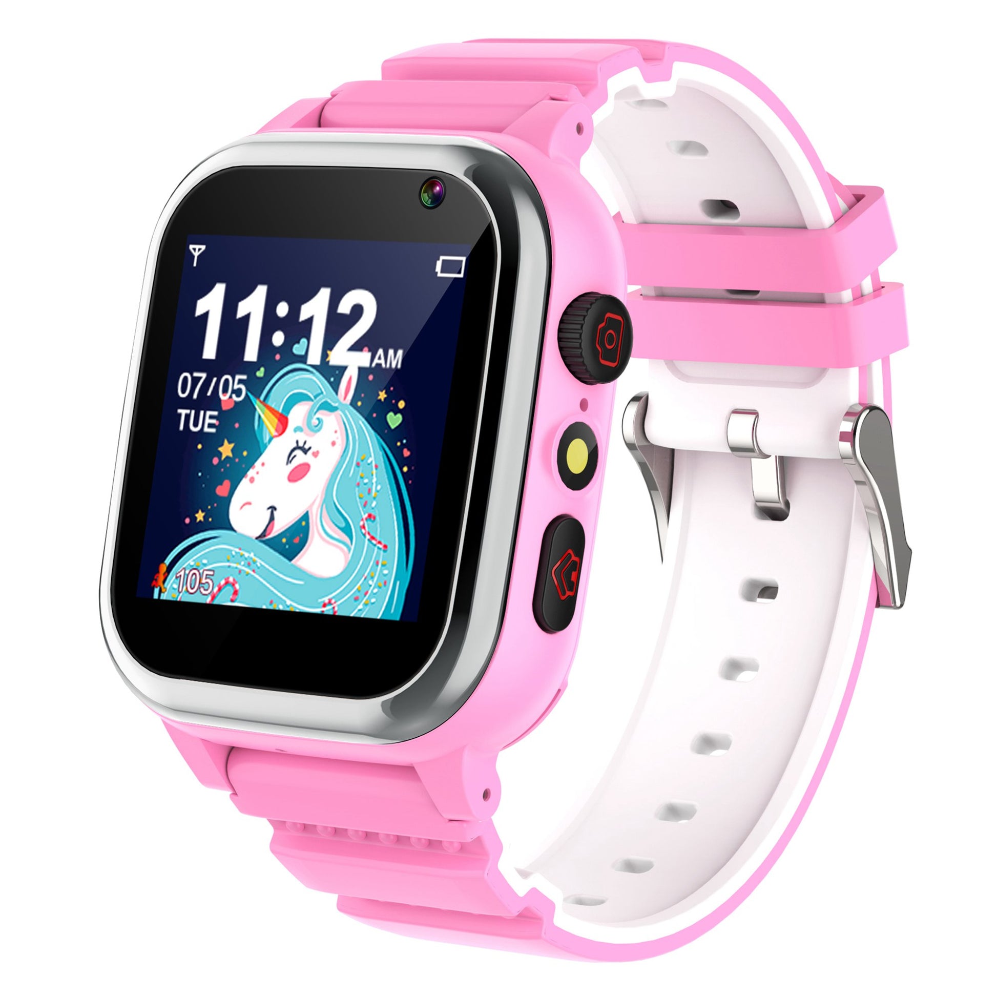 D02T 1.44 inch HD Touch Screen Smart Watch with 26 Mini Games Silicone Strap Electric Bracelet for Kids