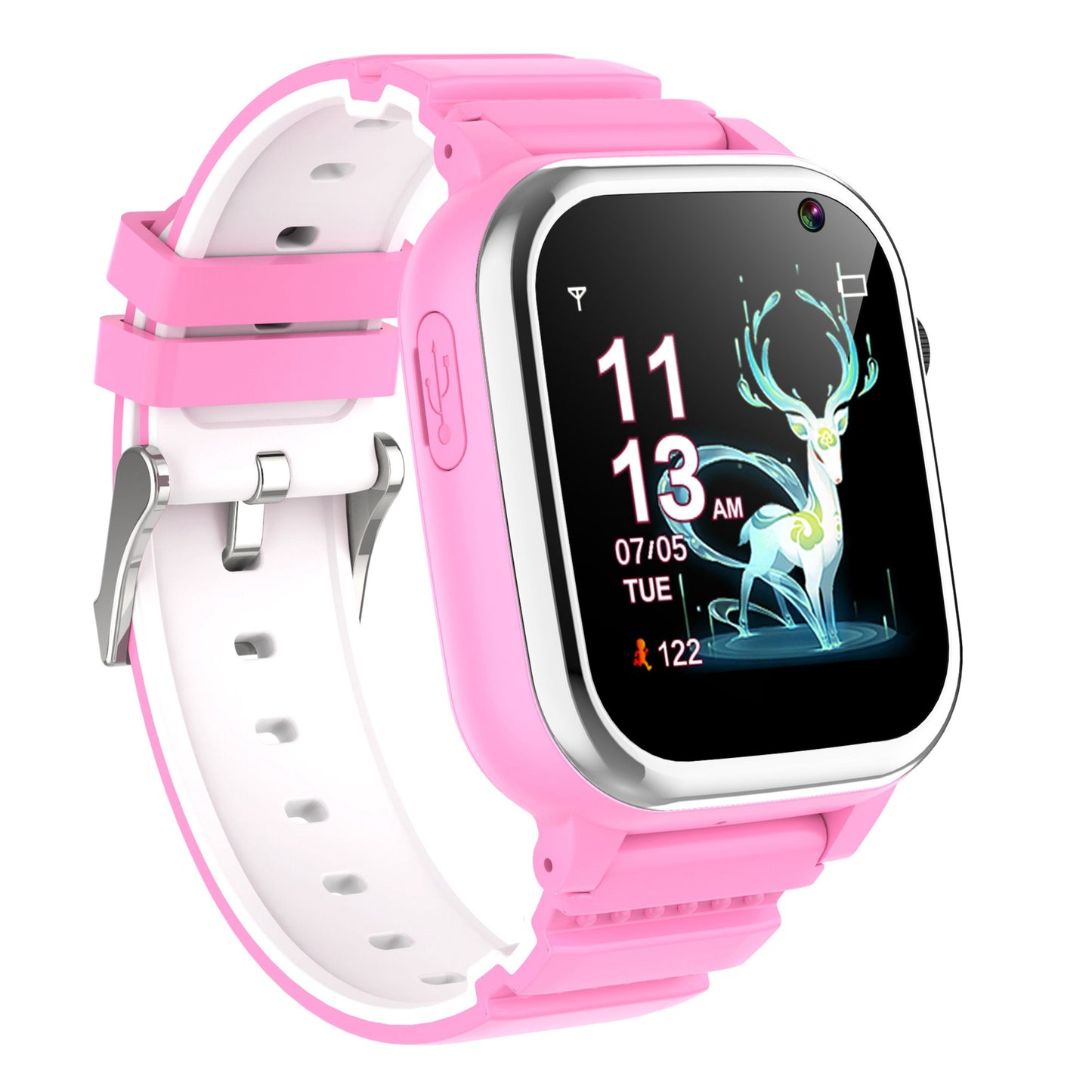 D02T 1.44 inch HD Touch Screen Smart Watch with 26 Mini Games Silicone Strap Electric Bracelet for Kids