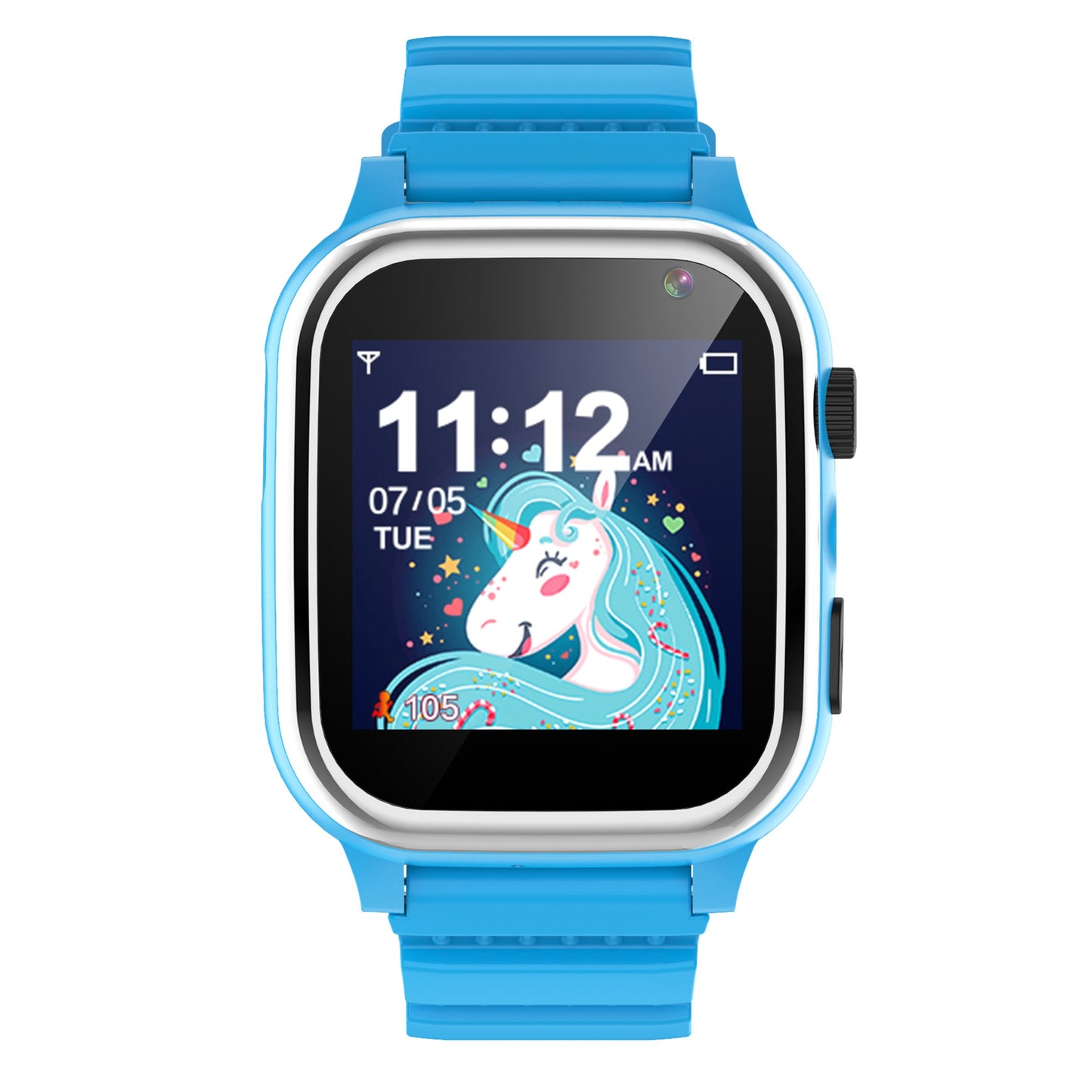 D02T 1.44 inch HD Touch Screen Smart Watch with 26 Mini Games Silicone Strap Electric Bracelet for Kids