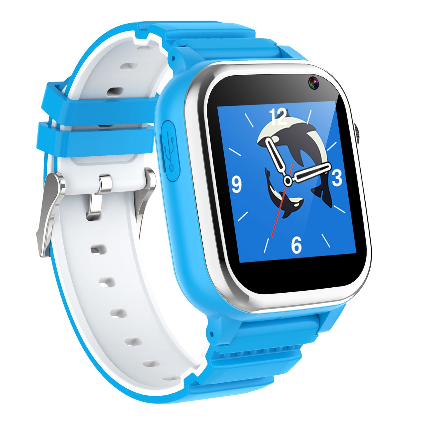 D02T 1.44 inch HD Touch Screen Smart Watch with 26 Mini Games Silicone Strap Electric Bracelet for Kids