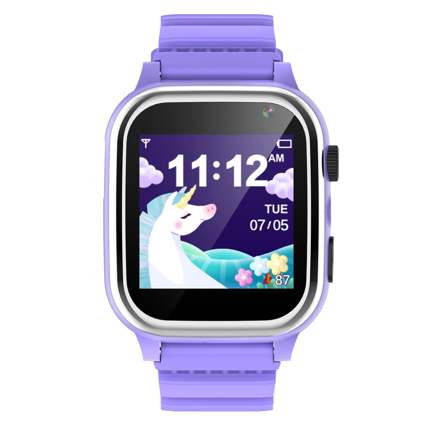 D02T 1.44 inch HD Touch Screen Smart Watch with 26 Mini Games Silicone Strap Electric Bracelet for Kids