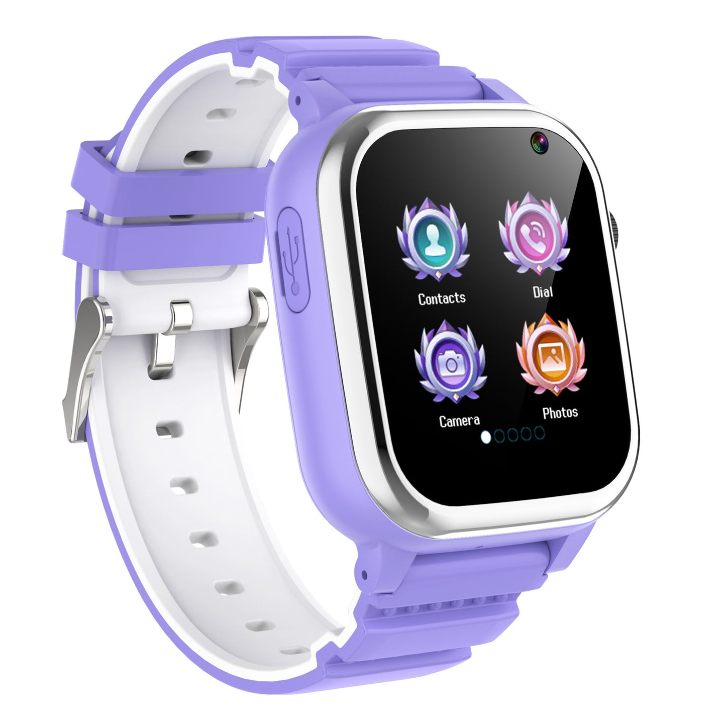 D02T 1.44 inch HD Touch Screen Smart Watch with 26 Mini Games Silicone Strap Electric Bracelet for Kids