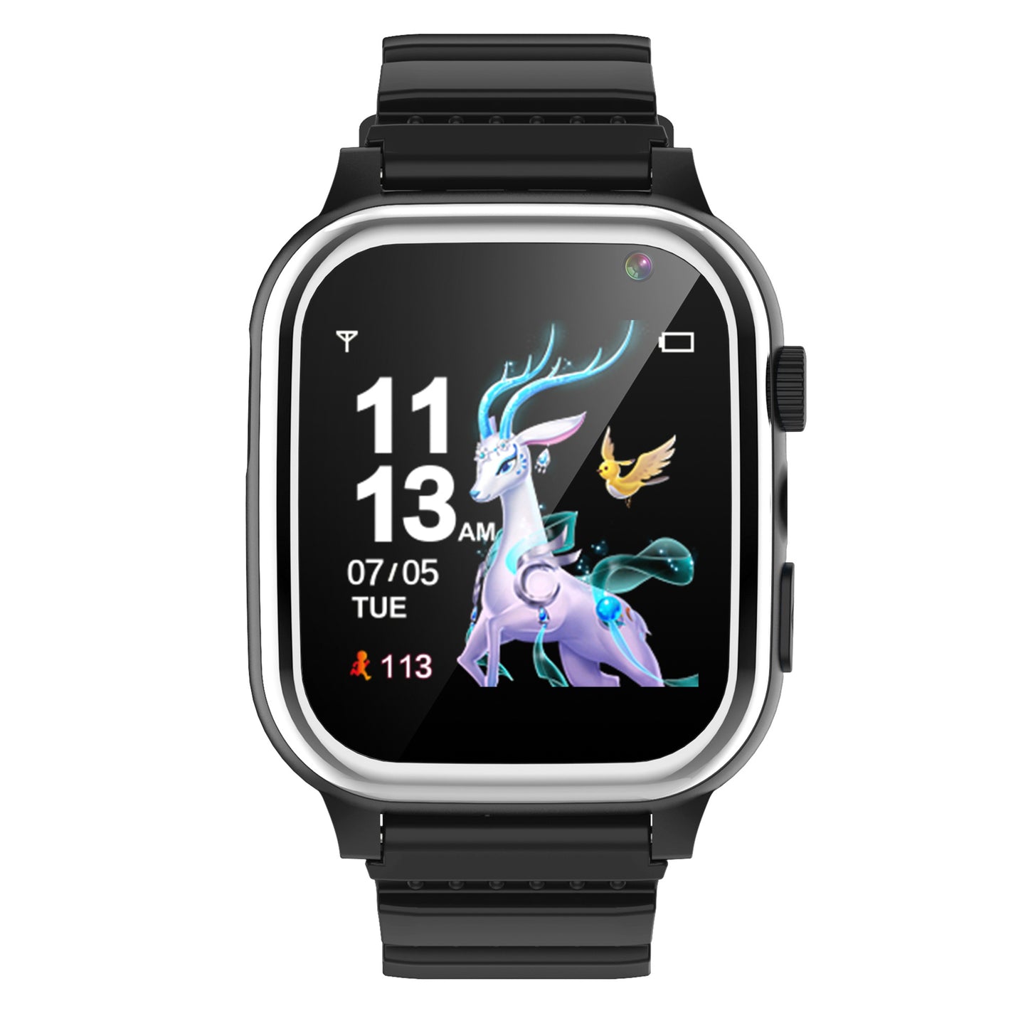 D02T 1.44 inch HD Touch Screen Smart Watch with 26 Mini Games Silicone Strap Electric Bracelet for Kids