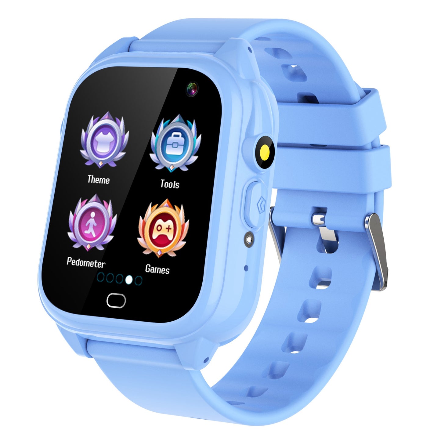 D05 Kids Smart Watch with Silicone Strap, 1.44 inch HD Touch Screen Electric Bracelet Built-in 26 Mini Games