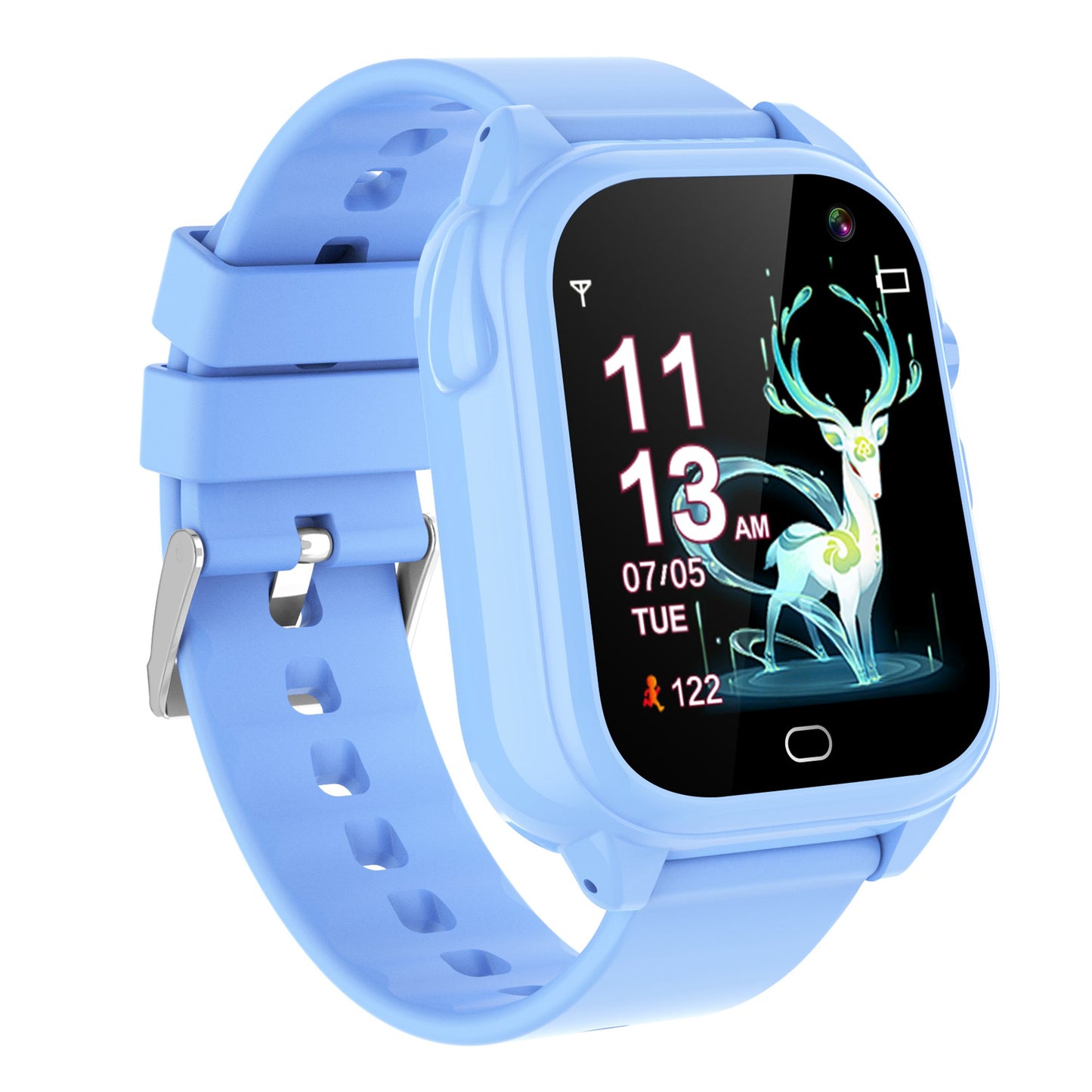 D05 Kids Smart Watch with Silicone Strap, 1.44 inch HD Touch Screen Electric Bracelet Built-in 26 Mini Games
