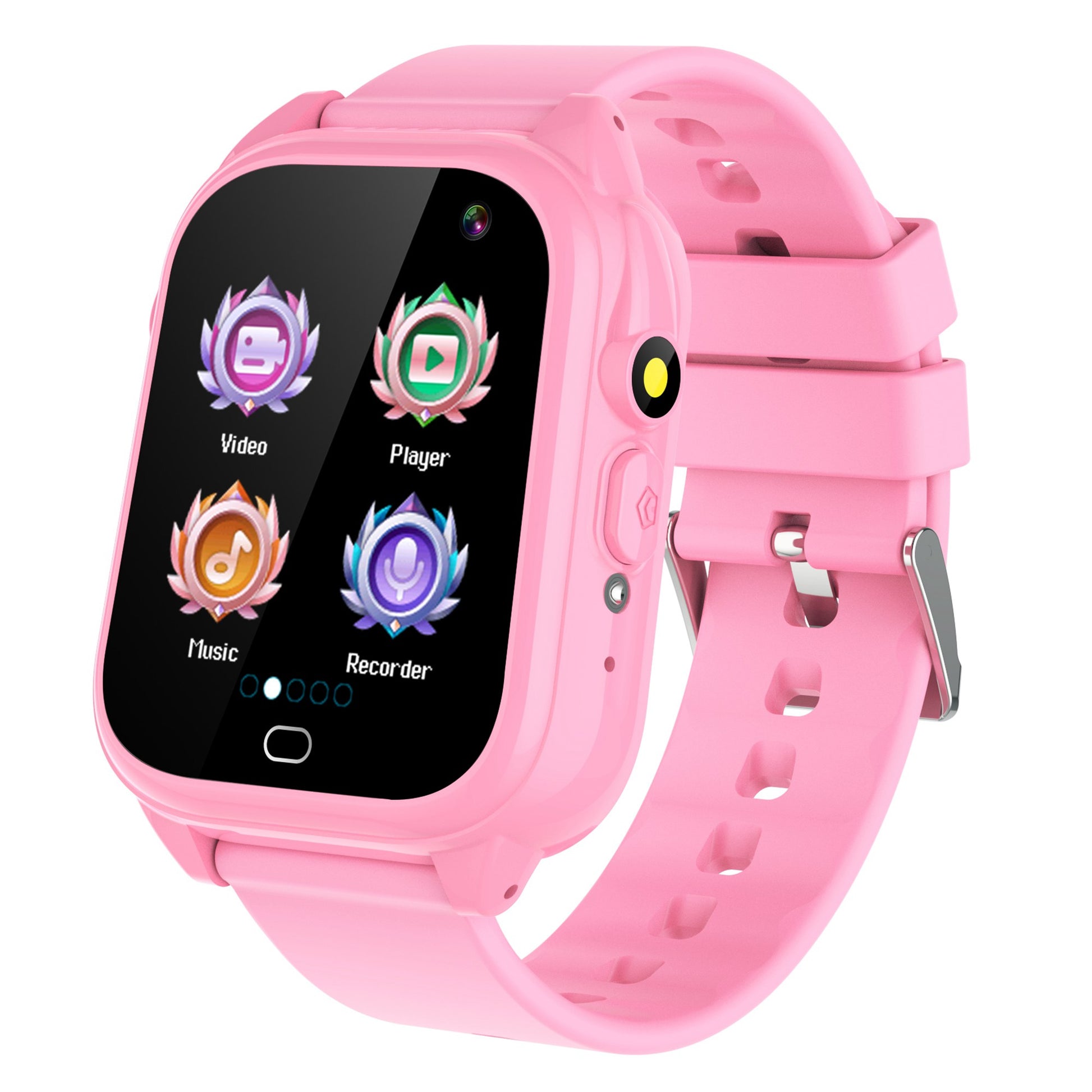 D05 Kids Smart Watch with Silicone Strap, 1.44 inch HD Touch Screen Electric Bracelet Built-in 26 Mini Games