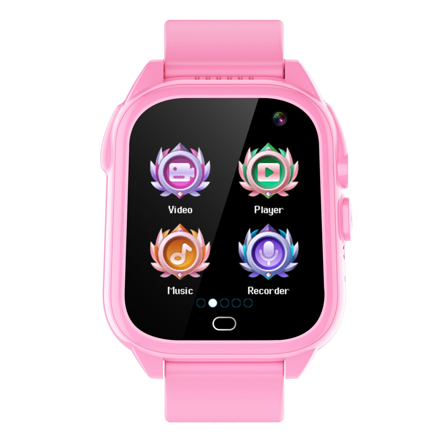 D05 Kids Smart Watch with Silicone Strap, 1.44 inch HD Touch Screen Electric Bracelet Built-in 26 Mini Games