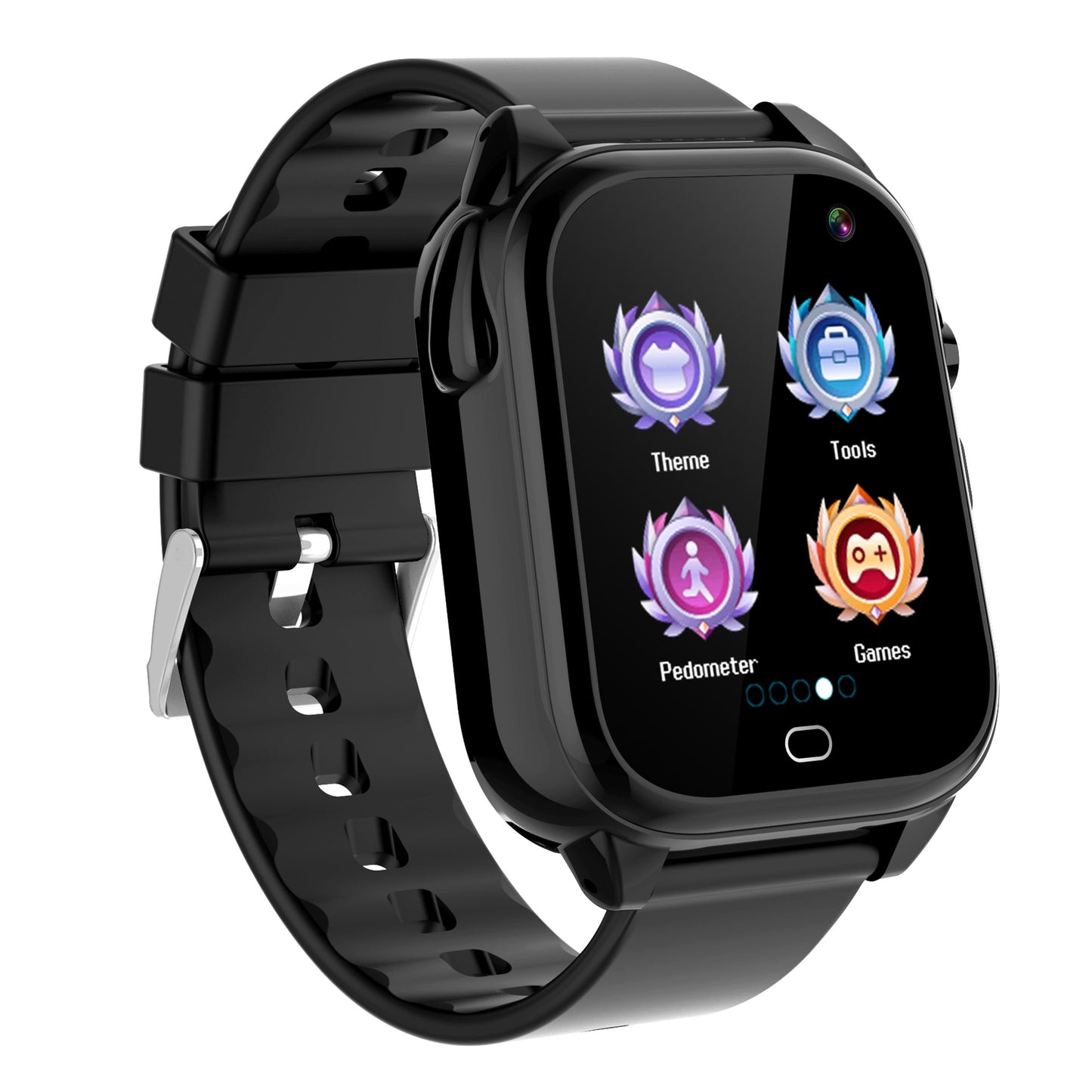 D05 Kids Smart Watch with Silicone Strap, 1.44 inch HD Touch Screen Electric Bracelet Built-in 26 Mini Games