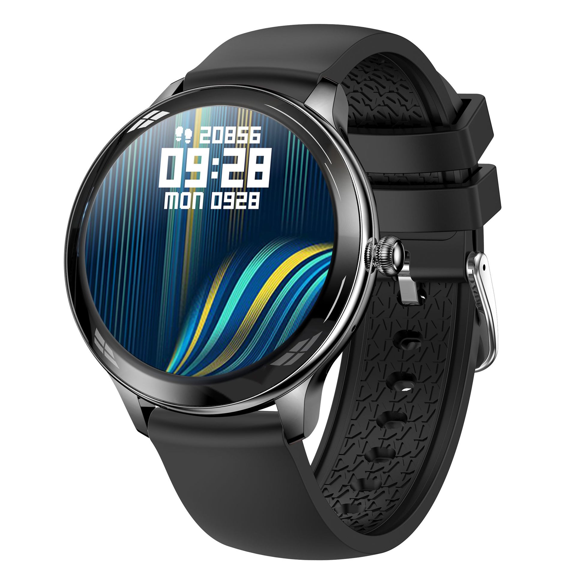 V33 Lady Smartwatch 1.09 inch Full Screen Thermometer Heart Rate Sleep Monitor Sports Bracelet, Silicone Strap