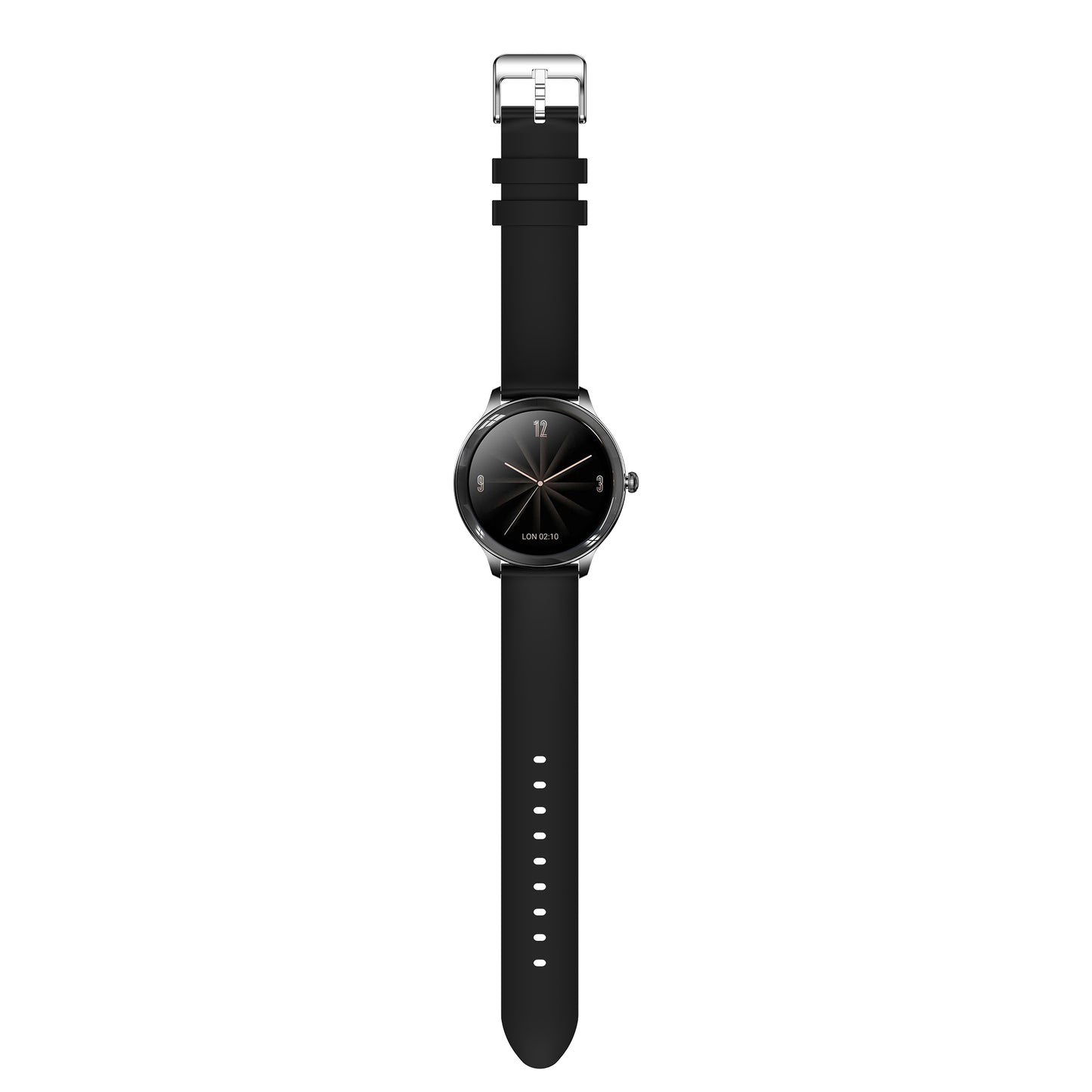 V33 Lady Smartwatch 1.09 inch Full Screen Thermometer Heart Rate Sleep Monitor Sports Bracelet, Silicone Strap