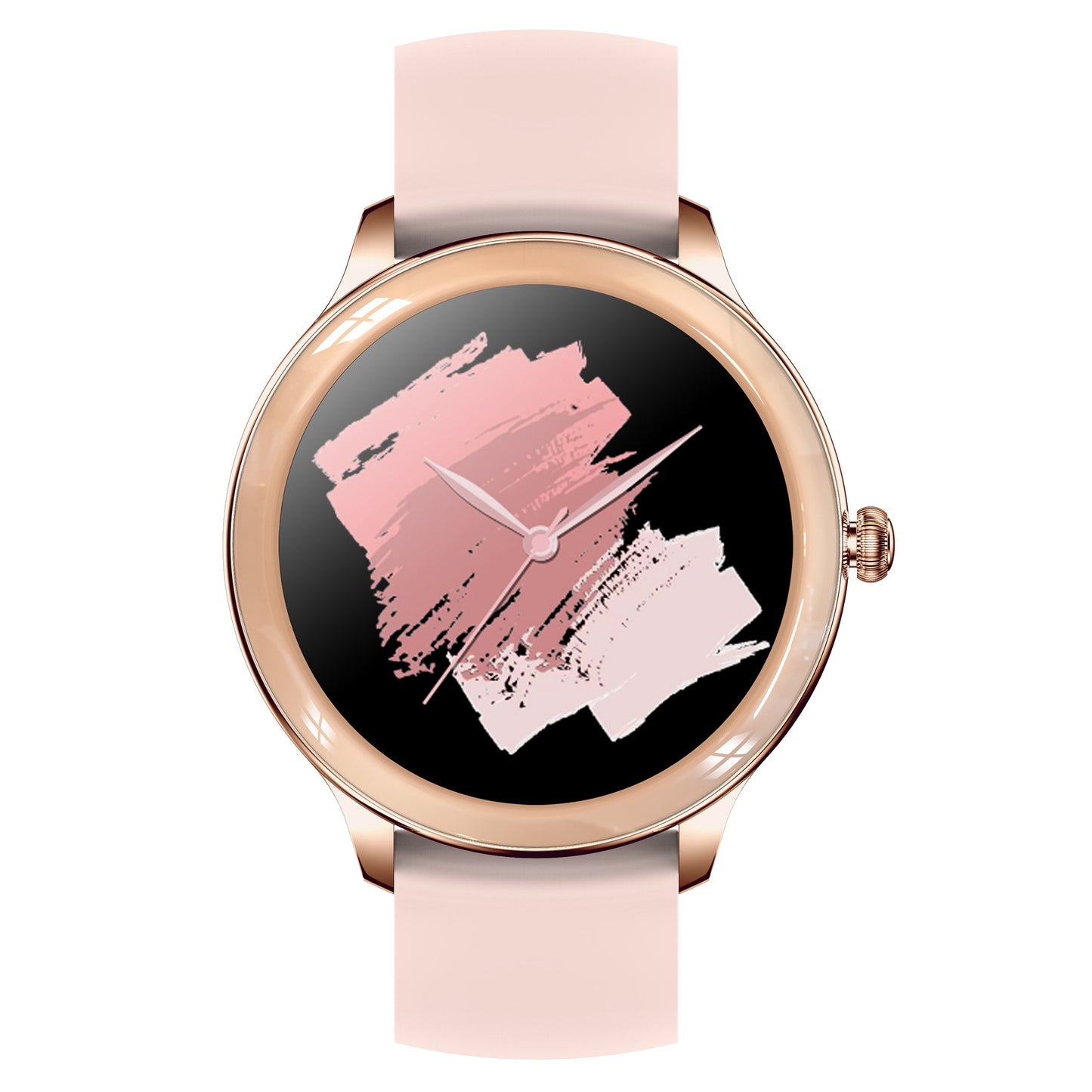 V33 Lady Smartwatch 1.09 inch Full Screen Thermometer Heart Rate Sleep Monitor Sports Bracelet, Silicone Strap