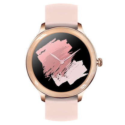 V33 Lady Smartwatch 1.09 inch Full Screen Thermometer Heart Rate Sleep Monitor Sports Bracelet, Silicone Strap