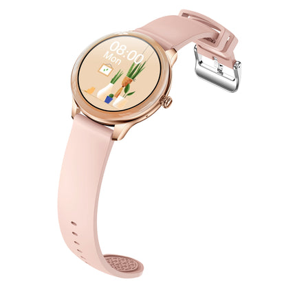 V33 Lady Smartwatch 1.09 inch Full Screen Thermometer Heart Rate Sleep Monitor Sports Bracelet, Silicone Strap