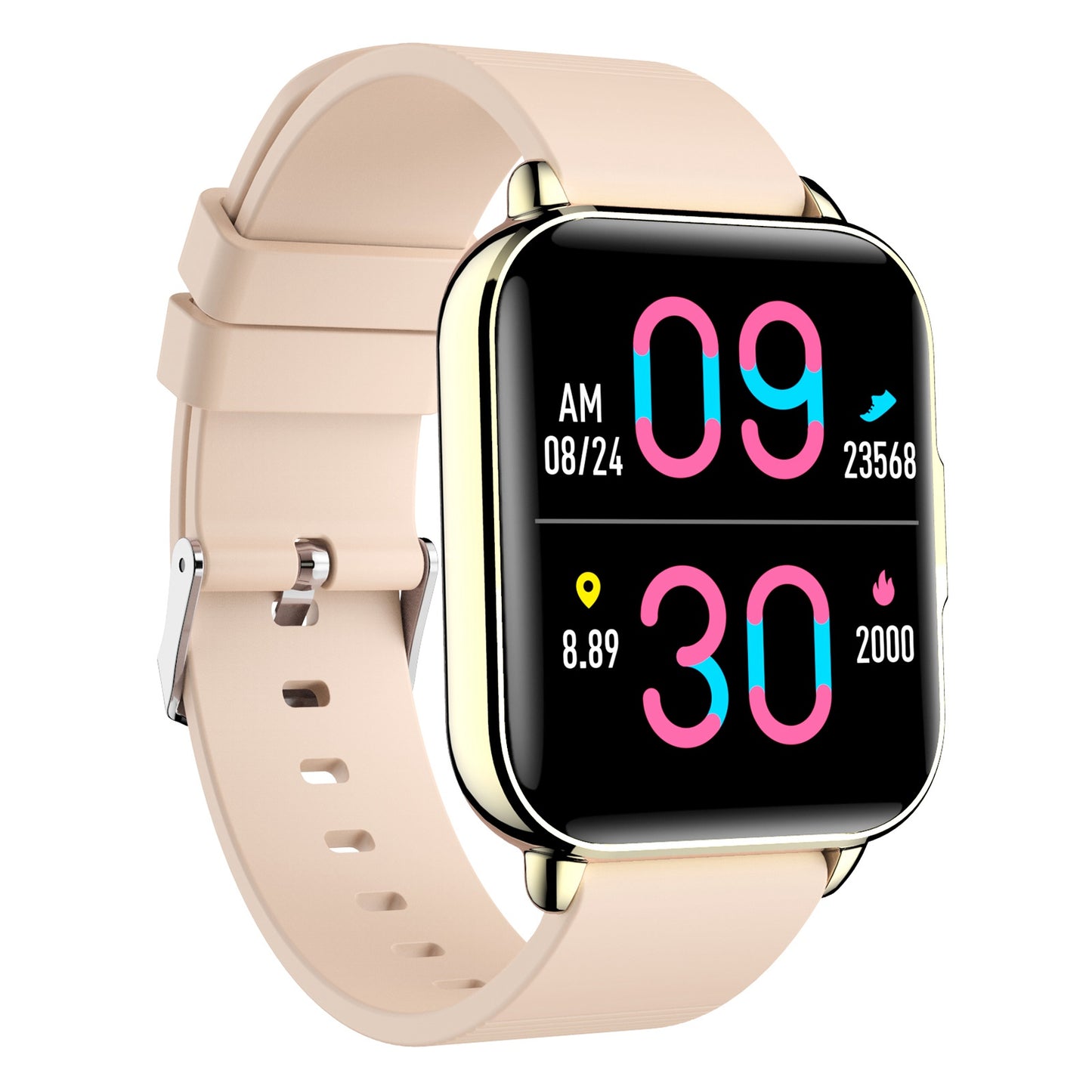 A3 1.7 inch Square Full Touch Screen Smart Watch IP67 Waterproof Sports Bracelet Supports Bluetooth Calling