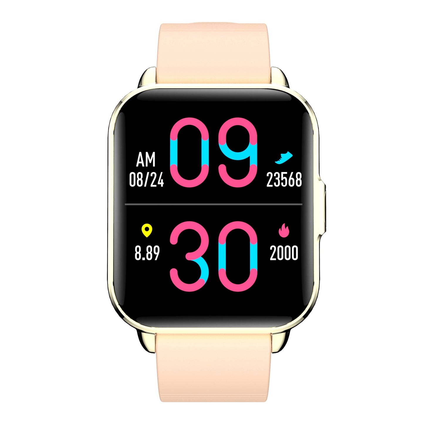 A3 1.7 inch Square Full Touch Screen Smart Watch IP67 Waterproof Sports Bracelet Supports Bluetooth Calling