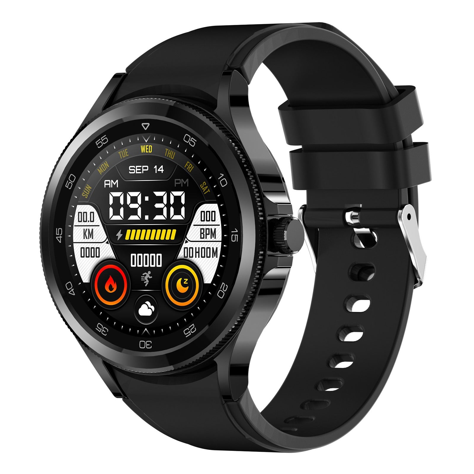 DS20 1.28 inch Full Circle Smart Watch Health Monitoring Multi-Sport Mode Fitness Bracelet Supports Bluetooth Calling IP67 Waterproof