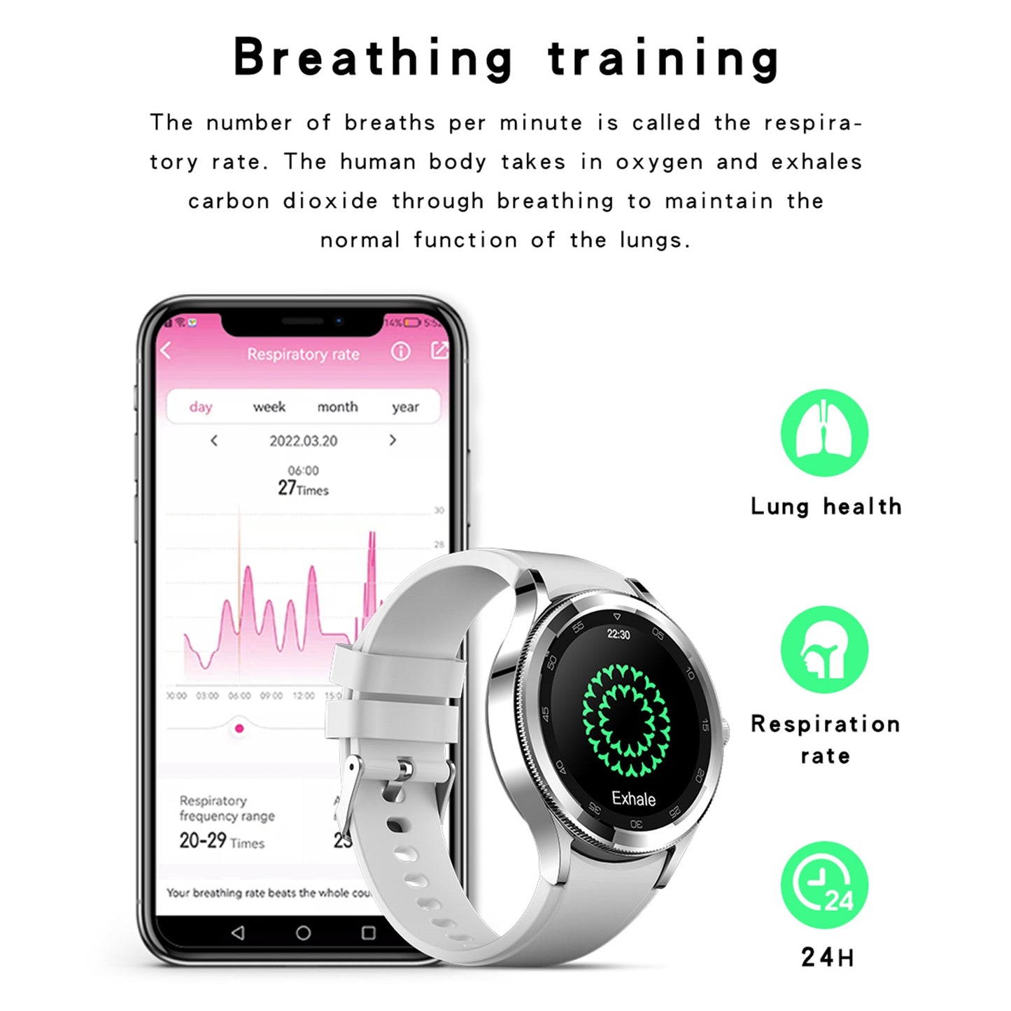 DS20 1.28 inch Full Circle Smart Watch Health Monitoring Multi-Sport Mode Fitness Bracelet Supports Bluetooth Calling IP67 Waterproof