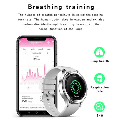 DS20 1.28 inch Full Circle Smart Watch Health Monitoring Multi-Sport Mode Fitness Bracelet Supports Bluetooth Calling IP67 Waterproof