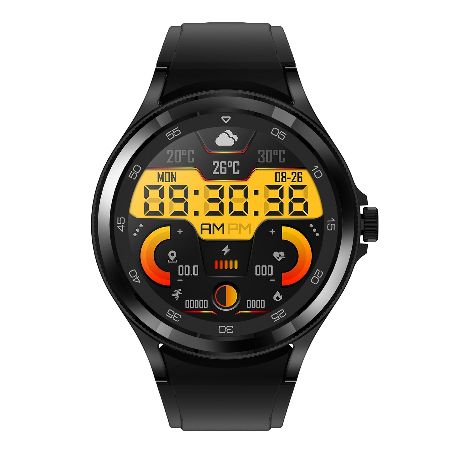DS20 1.28 inch Full Circle Smart Watch Health Monitoring Multi-Sport Mode Fitness Bracelet Supports Bluetooth Calling IP67 Waterproof