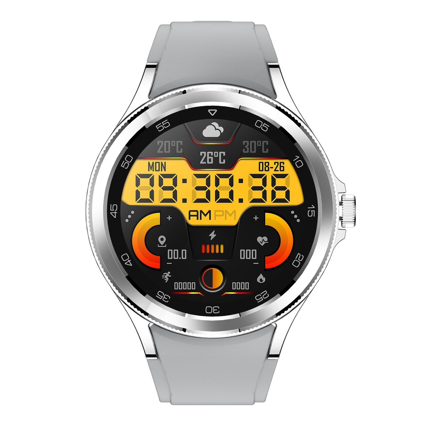 DS20 1.28 inch Full Circle Smart Watch Health Monitoring Multi-Sport Mode Fitness Bracelet Supports Bluetooth Calling IP67 Waterproof