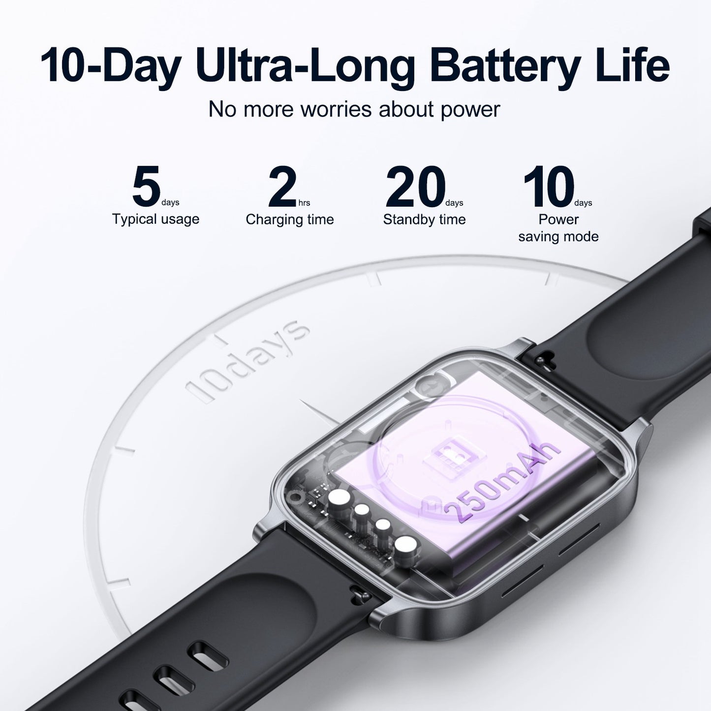 JOYROOM JR-FT3 Pro Smart Watch Sports Waterproof Fitness Bracelet with 24h Health Monitoring Supports Bluetooth Calling