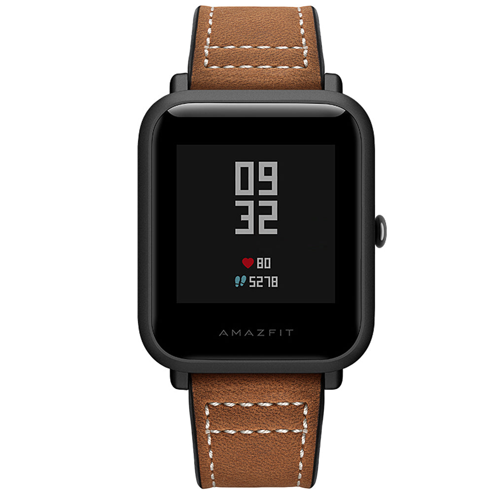 20mm Genuine Leather Watch Band for Huami Amazfit Youth Edition