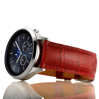 22mm Crocodile Skin Genuine Leather Smart Watch Band for Samsung Gear S3 Classic/Frontier