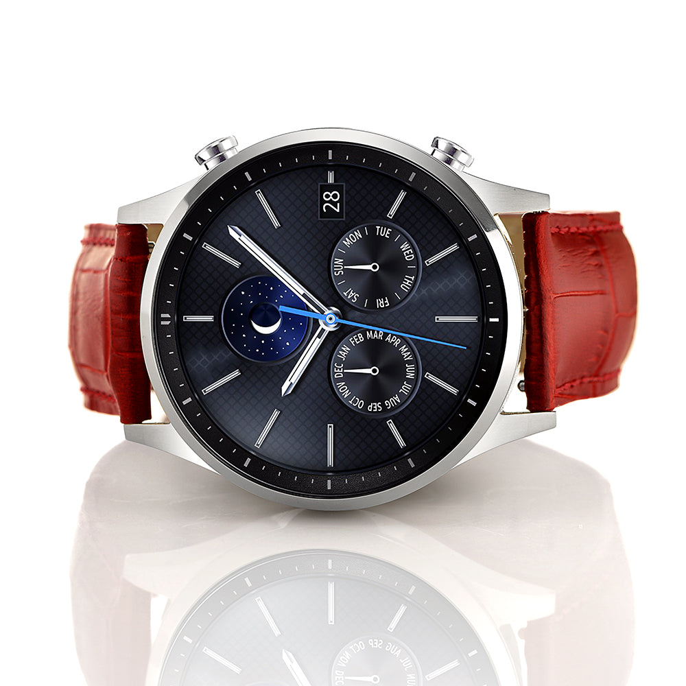 22mm Crocodile Skin Genuine Leather Smart Watch Band for Samsung Gear S3 Classic/Frontier
