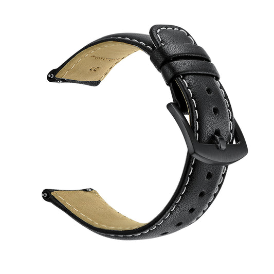 22mm Genuine Leather Smart Watchband Strap Replacement for Samsung Gear S3 Classic/Gear S3 Frontier