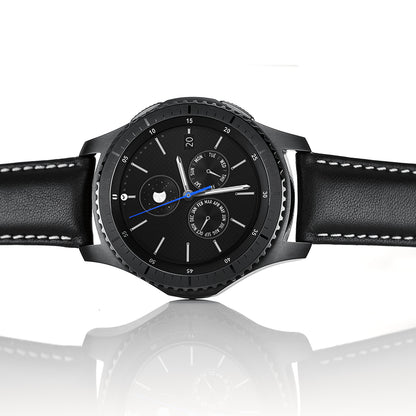 22mm Genuine Leather Smart Watchband Strap Replacement for Samsung Gear S3 Classic/Gear S3 Frontier
