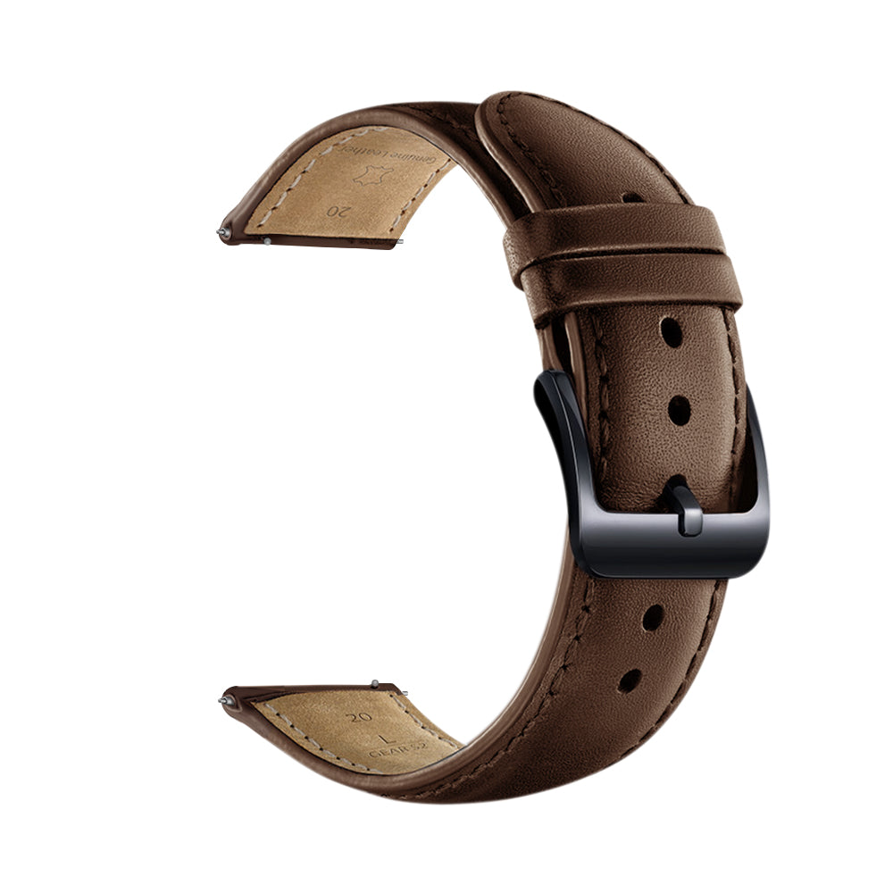 20mm Premium Genuine Leather Smart Watch Strap Replacement for Huawei Watch 2