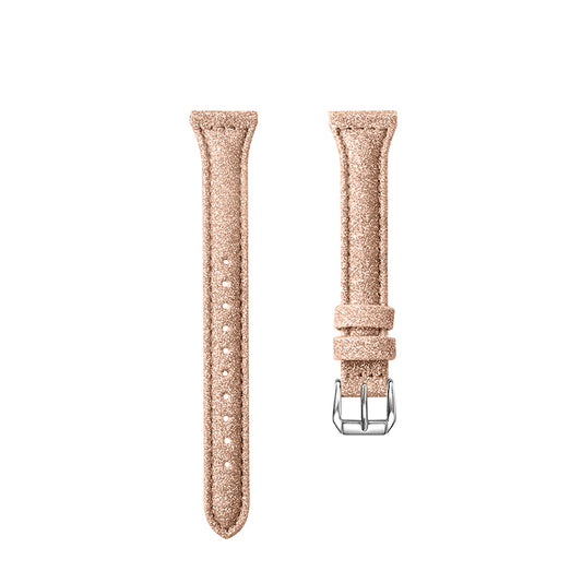 18mm Bling Design Genuine Leather Smart Watch Strap Replacement for Xiaomi Mi Watch