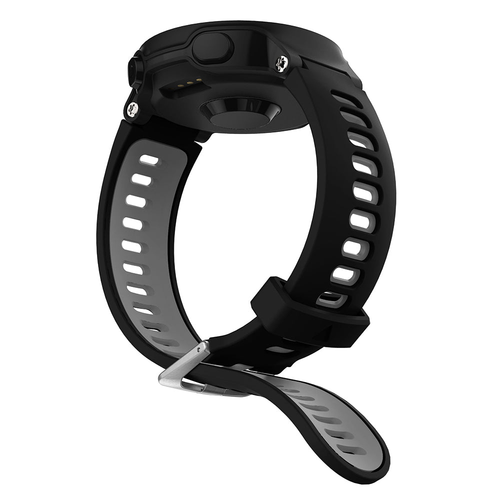 For Garmin Forerunner 735XT 220 230 235 620 630 Silicone Watch Band Wrist Strap Replacement with Silver Buckle