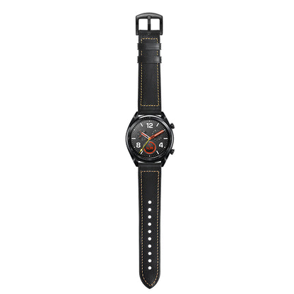 22mm Genuine Leather Coated Silicone 22mm Watch Strap for Huawei Watch GT 2/1  / Honor Magic