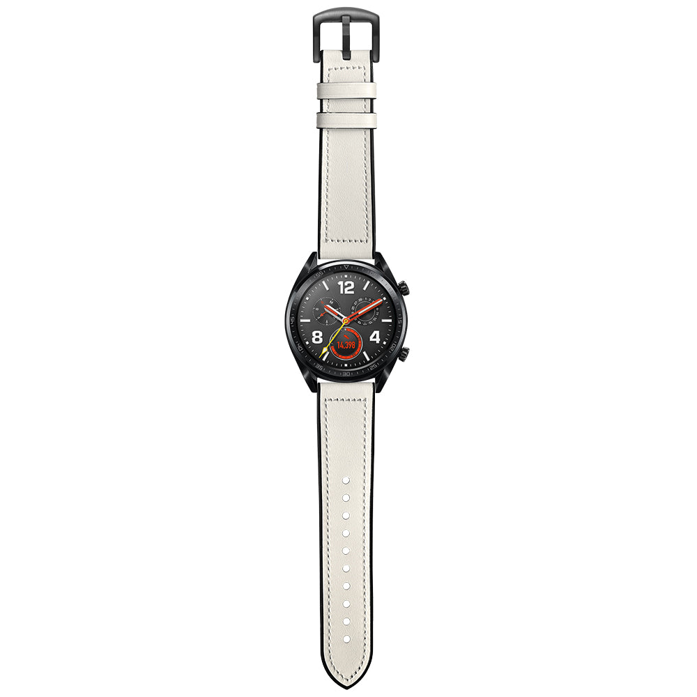 22mm Genuine Leather Coated Silicone 22mm Watch Strap for Huawei Watch GT 2/1  / Honor Magic
