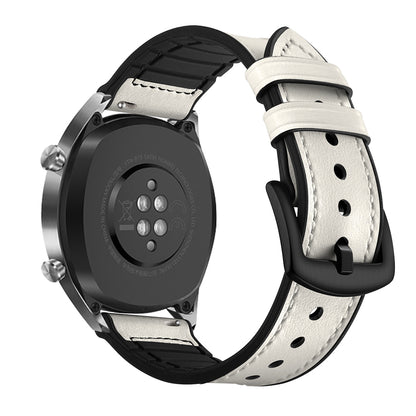 22mm Genuine Leather Coated Silicone 22mm Watch Strap for Huawei Watch GT 2/1  / Honor Magic