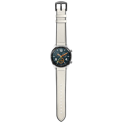 22mm Genuine Leather Coated Silicone 22mm Watch Strap for Huawei Watch GT 2/1  / Honor Magic