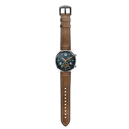 22mm Genuine Leather Coated Silicone 22mm Watch Strap for Huawei Watch GT 2/1  / Honor Magic