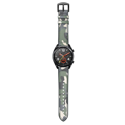 22mm Genuine Leather Coated Silicone 22mm Watch Strap for Huawei Watch GT 2/1  / Honor Magic