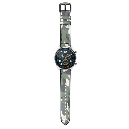 22mm Genuine Leather Coated Silicone 22mm Watch Strap for Huawei Watch GT 2/1  / Honor Magic