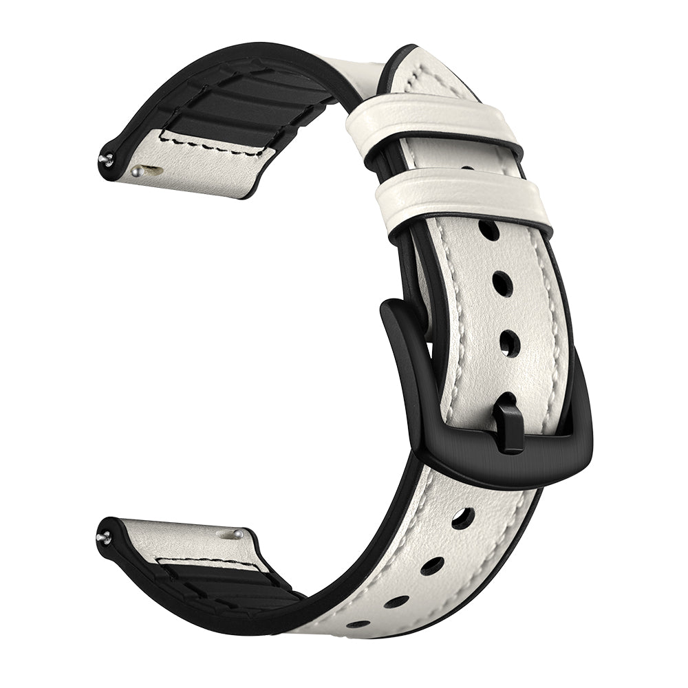 20mm Genuine Leather Coated Silicone Smart Watch Strap for Huawei Watch GT2 42mm