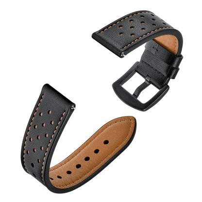 Holes Design Genuine Leather Strap Replacement Watch Band 22mm for Huawei Watch GT 2 46mm