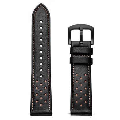 Holes Design Genuine Leather Strap Replacement Watch Band 22mm for Huawei Watch GT 2 46mm