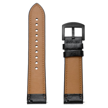 Holes Design Genuine Leather Strap Replacement Watch Band 22mm for Huawei Watch GT 2 46mm