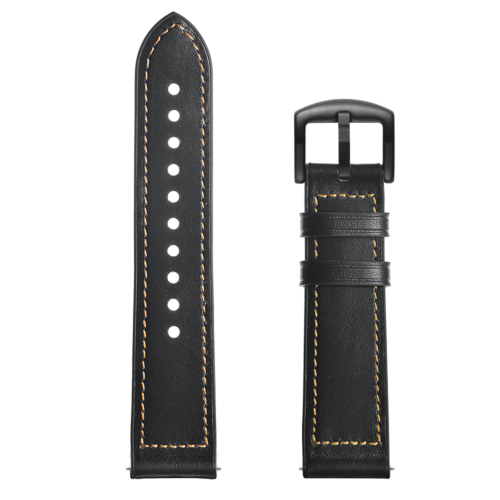 20mm Silicone Coated Leather Smart Watch Strap Replacement for Amazfit Huami Bip GTS Youth Smart Watch
