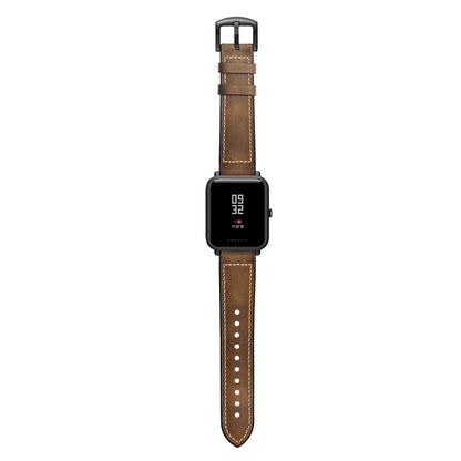20mm Silicone Coated Leather Smart Watch Strap Replacement for Amazfit Huami Bip GTS Youth Smart Watch
