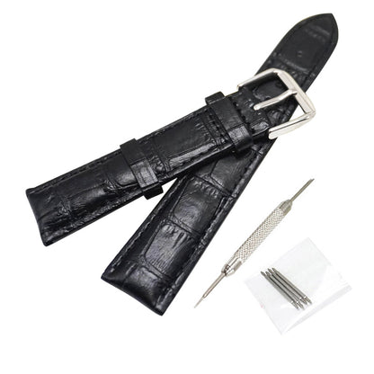 18mm Crocodile Leather Replacement Watch Band for Nokia Withings Steel HR 36mm Version