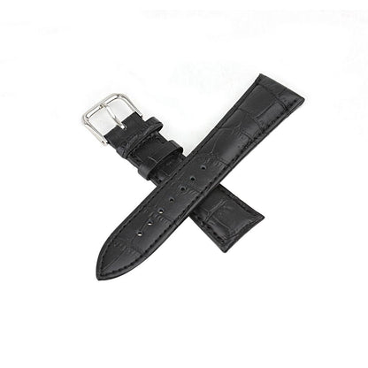 18mm Crocodile Leather Replacement Watch Band for Nokia Withings Steel HR 36mm Version